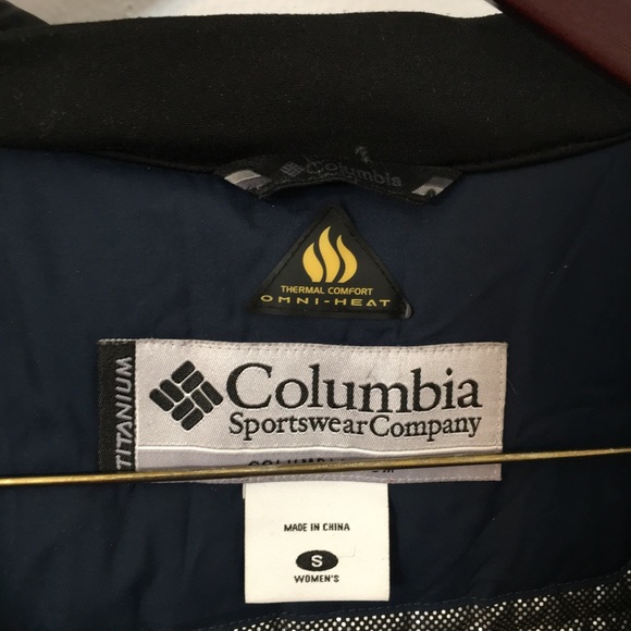Columbia 700 Thermal Comfort Omni Heated Winter Jacket Navy-Blue Women Size S - Picture 3 of 15